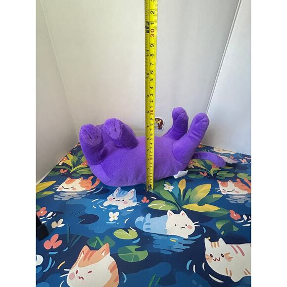 NEW Sailor Moon Luna Laying Down Purple Kitty Cat Plush Stuffed Animal Toy Doll - Picture 4 of 12